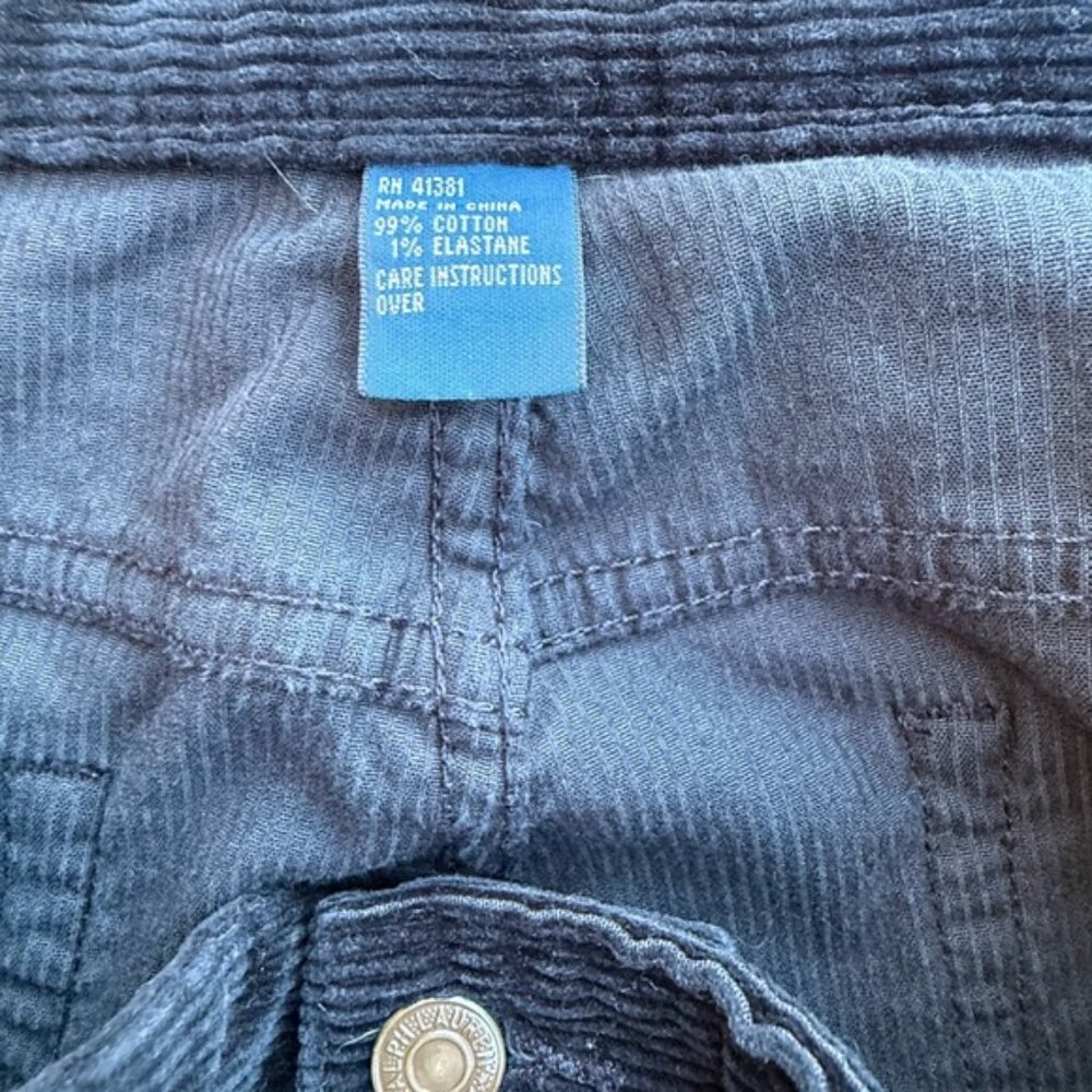 Polo Ralph Lauren Black Corduroy Pants Mens Size 34x32 Classic Straight EUC - Picture 11 of 13